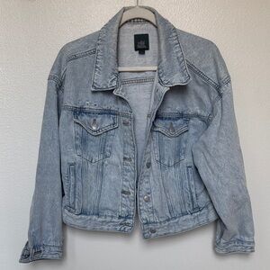 Wild Fable Light Blue Jean Jacket Size L